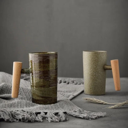 BowLift | LATTECRAFT – Nordic Earth Latte Cups Handmade Ceramic Coffee Mugs with Ergonomic Grip