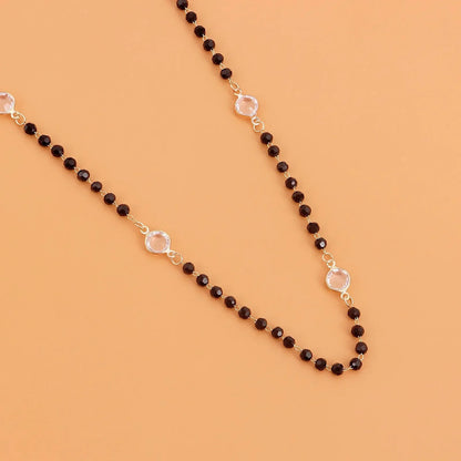 BowLift | Layered Black Crystal Necklace