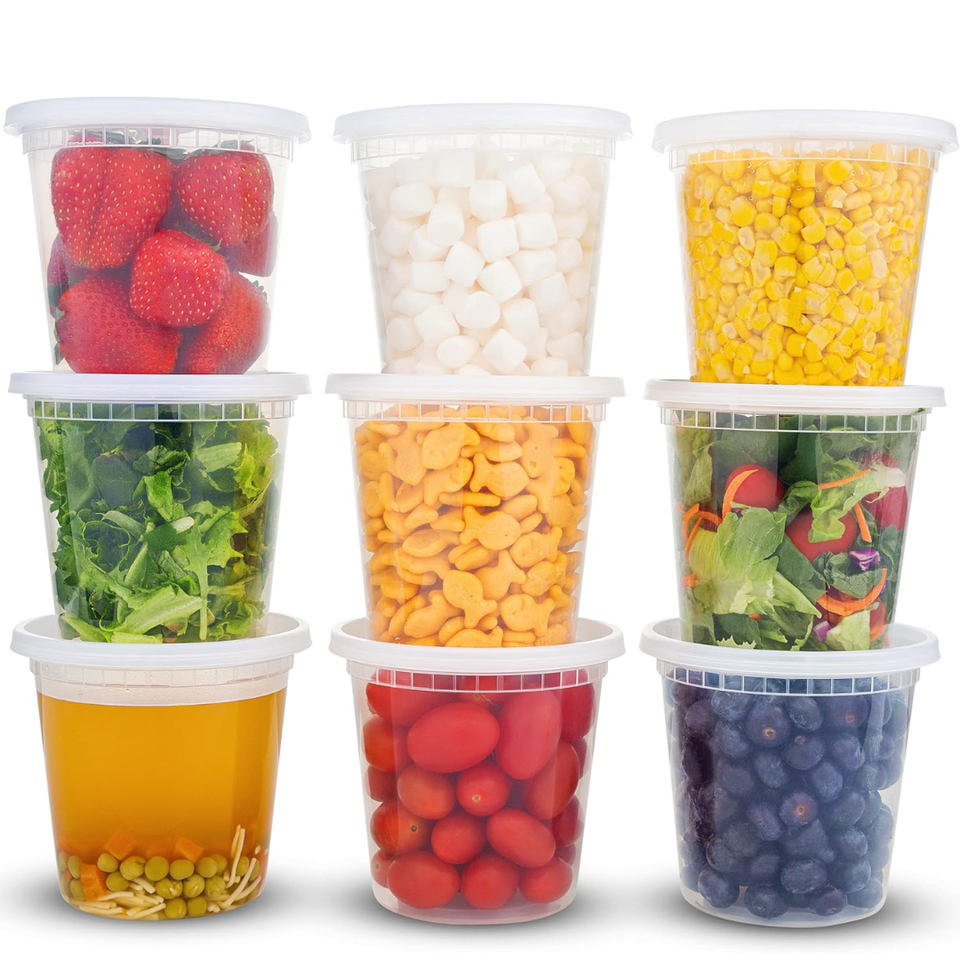 Frendorf | Leak-Proof Deli Containers with Lids – 30 Pieces
