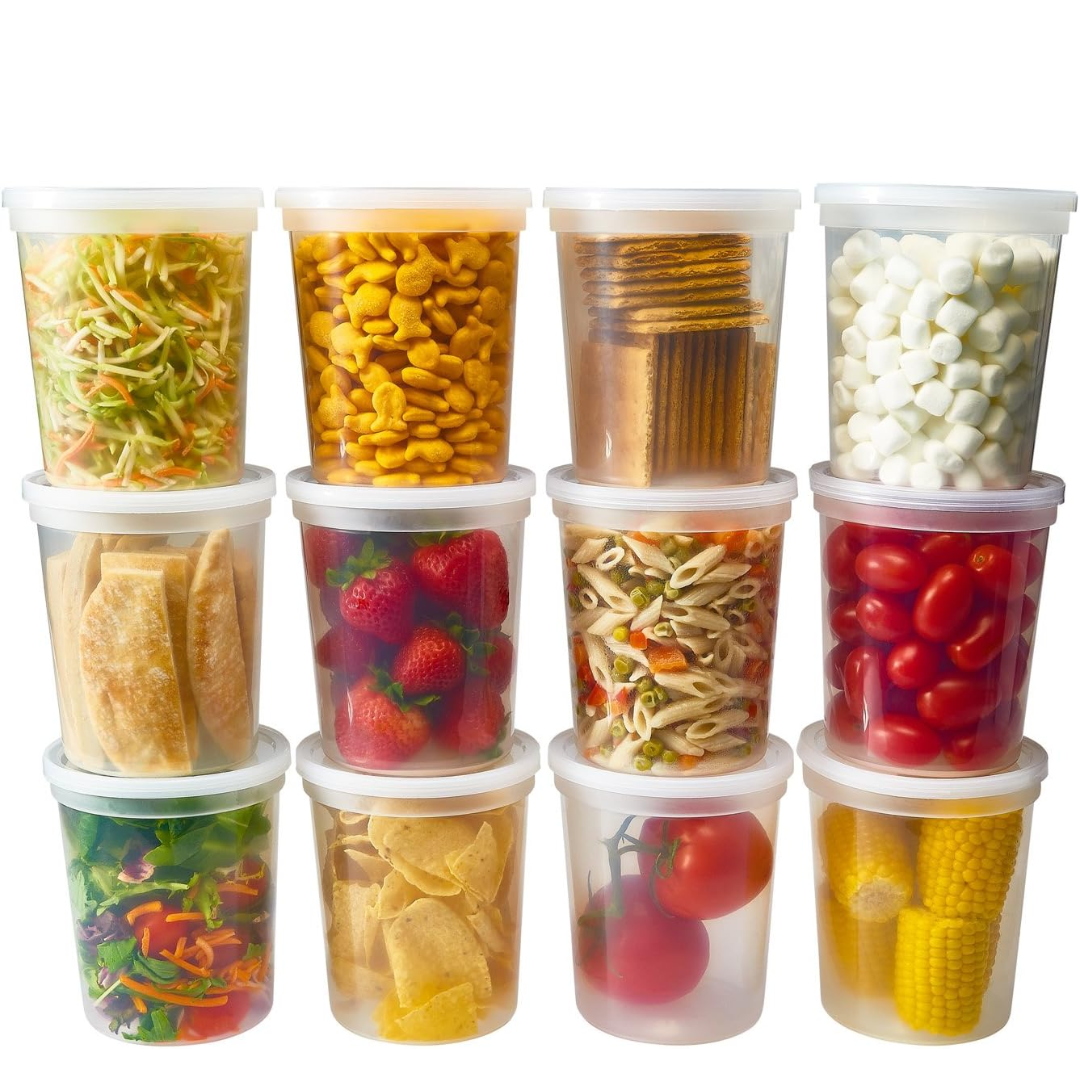 Frendorf | Leak-Proof Deli Containers with Lids – 30 Pieces