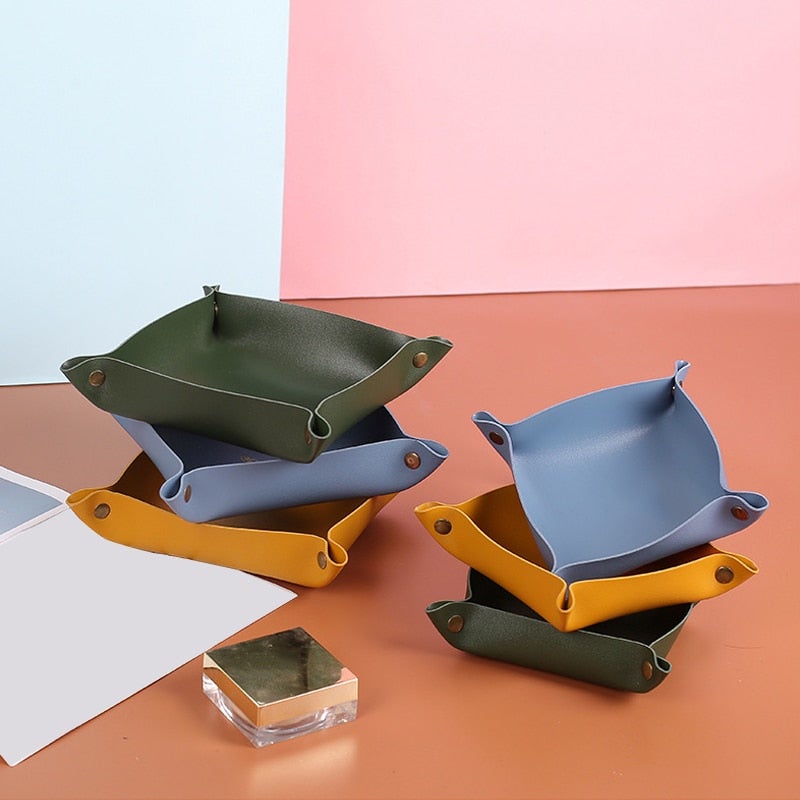 Leather Storage Tray
