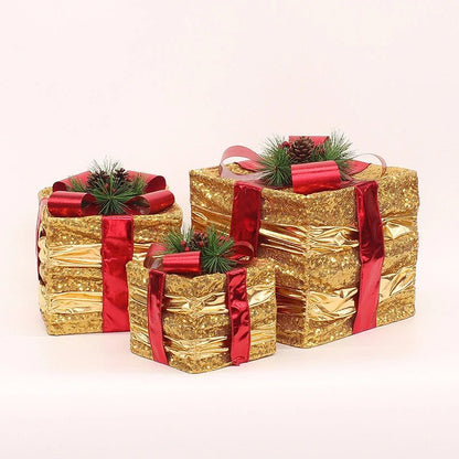 Skanto | LED Christmas Ornaments – Snowman, Deer & Gift Box Ornaments with Lights