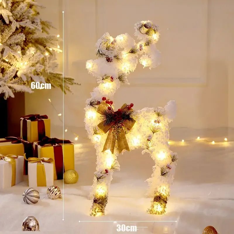 Skanto | LED Christmas Ornaments – Snowman, Deer & Gift Box Ornaments with Lights