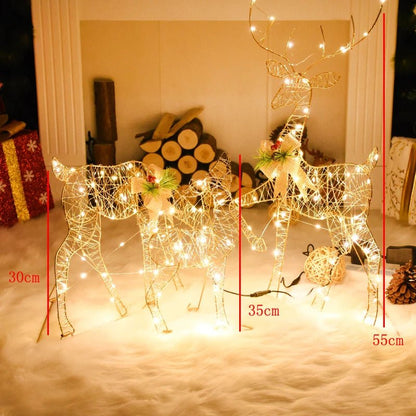 Skanto | LED Christmas Ornaments – Snowman, Deer & Gift Box Ornaments with Lights