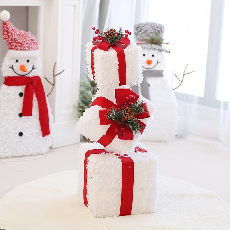Skanto | LED Christmas Ornaments – Snowman, Deer & Gift Box Ornaments with Lights