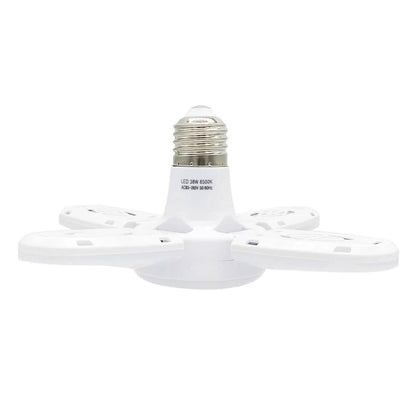 BowLift | LED dimmable ceiling lights for the garage with 4 adjustable panels