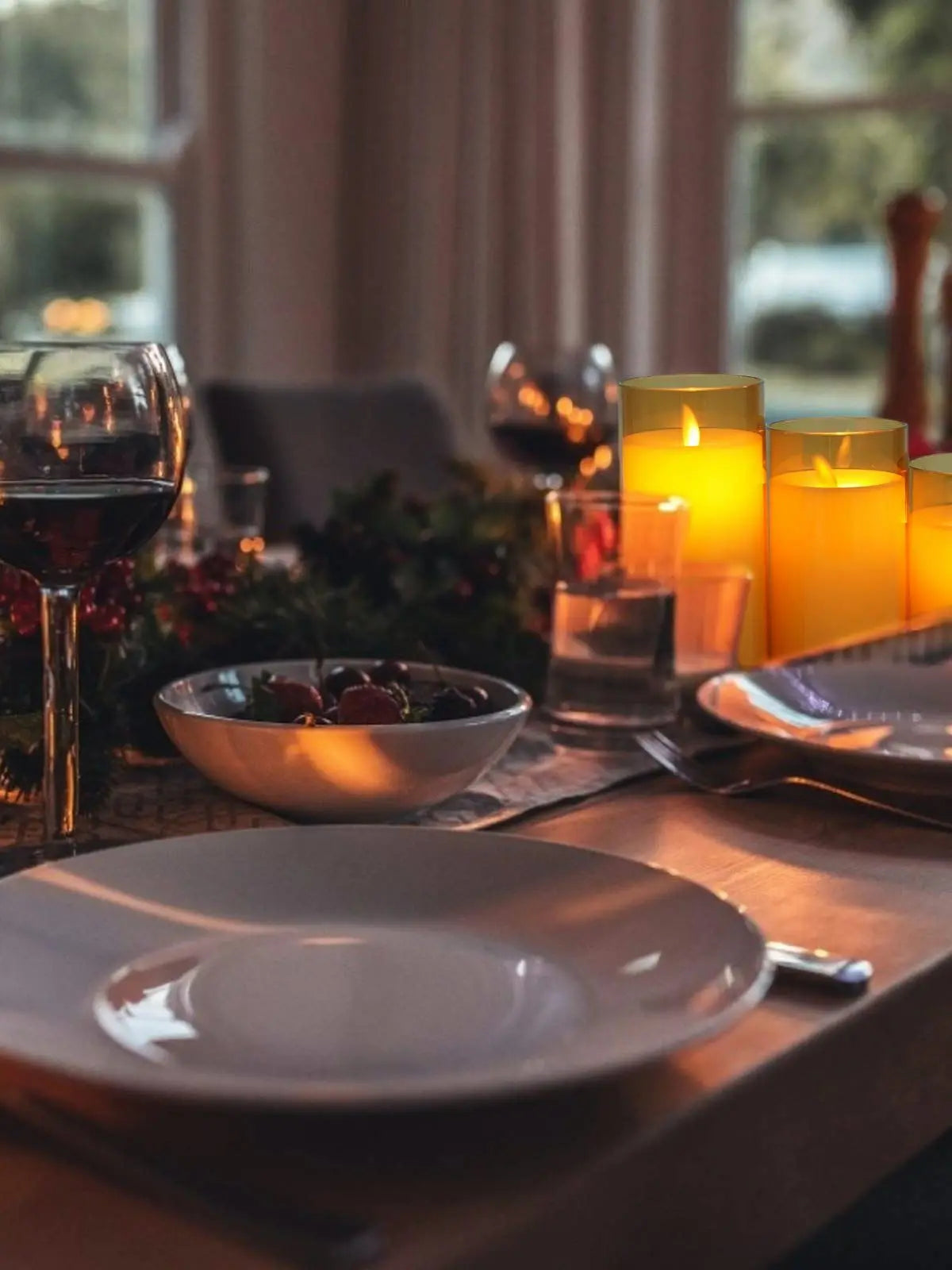 Skanto | LED Lights Warm White Flameless Plastic Set