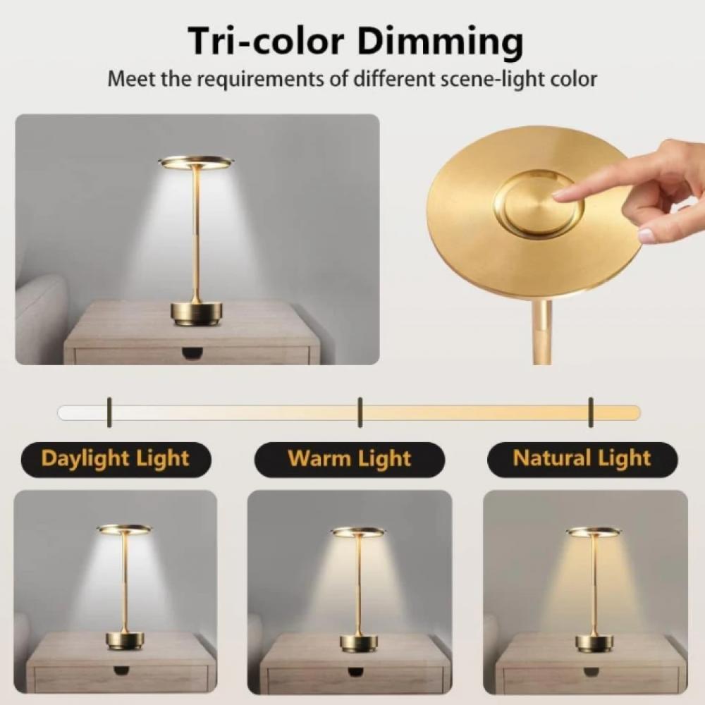 ClarityGlow Luxus Edition | Wireless LED Table Lamp | Brehn