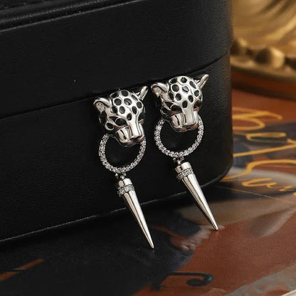 BowLift | Leopard Circle Dangle Earrings