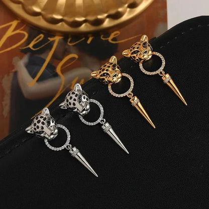 BowLift | Leopard Circle Dangle Earrings