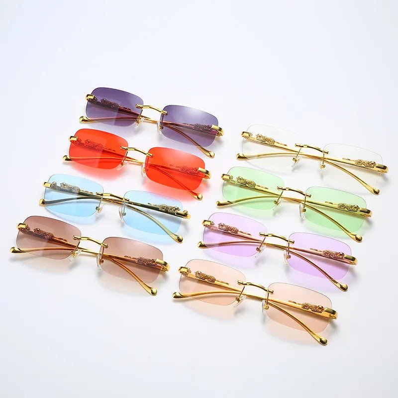 BowLift | LEOPARDVIEW – Stylish Rimless Sunglasses with UV400 Protection
