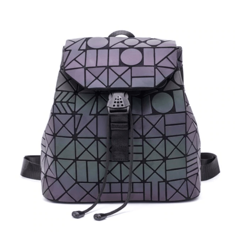 Reflective Colour-Changing Geometric Backpack for Women | Bowlift