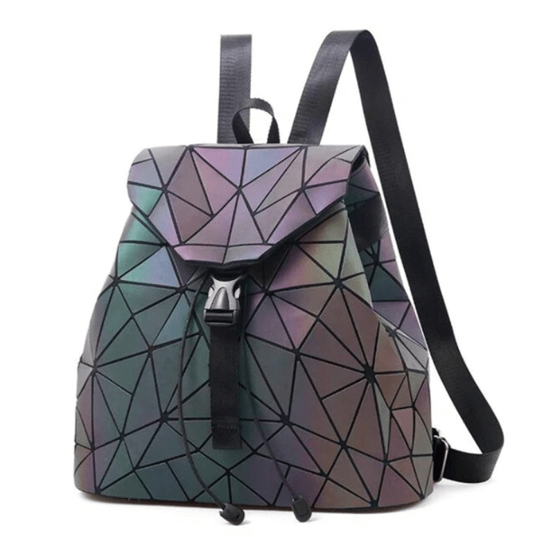 Reflective Colour-Changing Geometric Backpack for Women | Bowlift