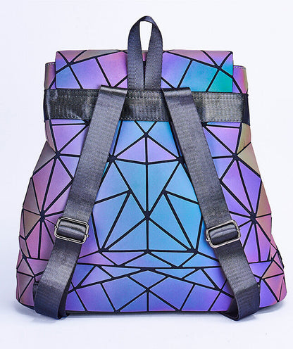 Reflective Colour-Changing Geometric Backpack for Women | Bowlift
