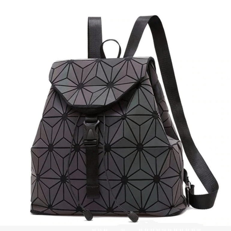 Reflective Colour-Changing Geometric Backpack for Women | Bowlift
