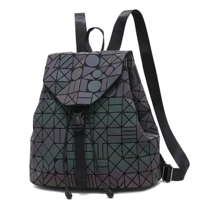 Reflective Colour-Changing Geometric Backpack for Women | Bowlift