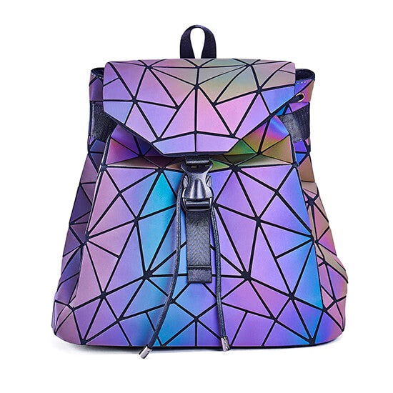 Reflective Colour-Changing Geometric Backpack for Women | Bowlift