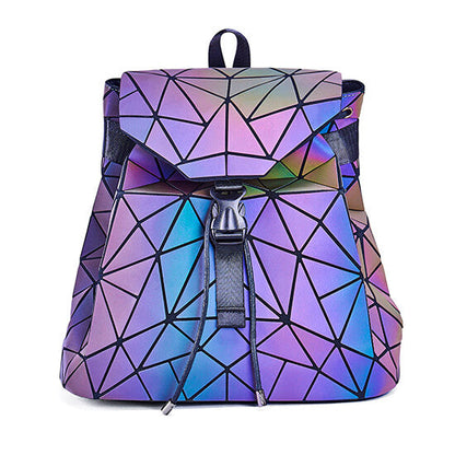 Reflective Colour-Changing Geometric Backpack for Women | Bowlift