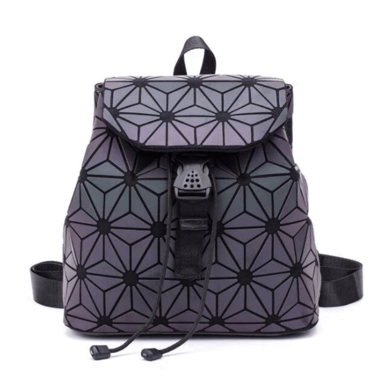 Reflective Colour-Changing Geometric Backpack for Women | Bowlift