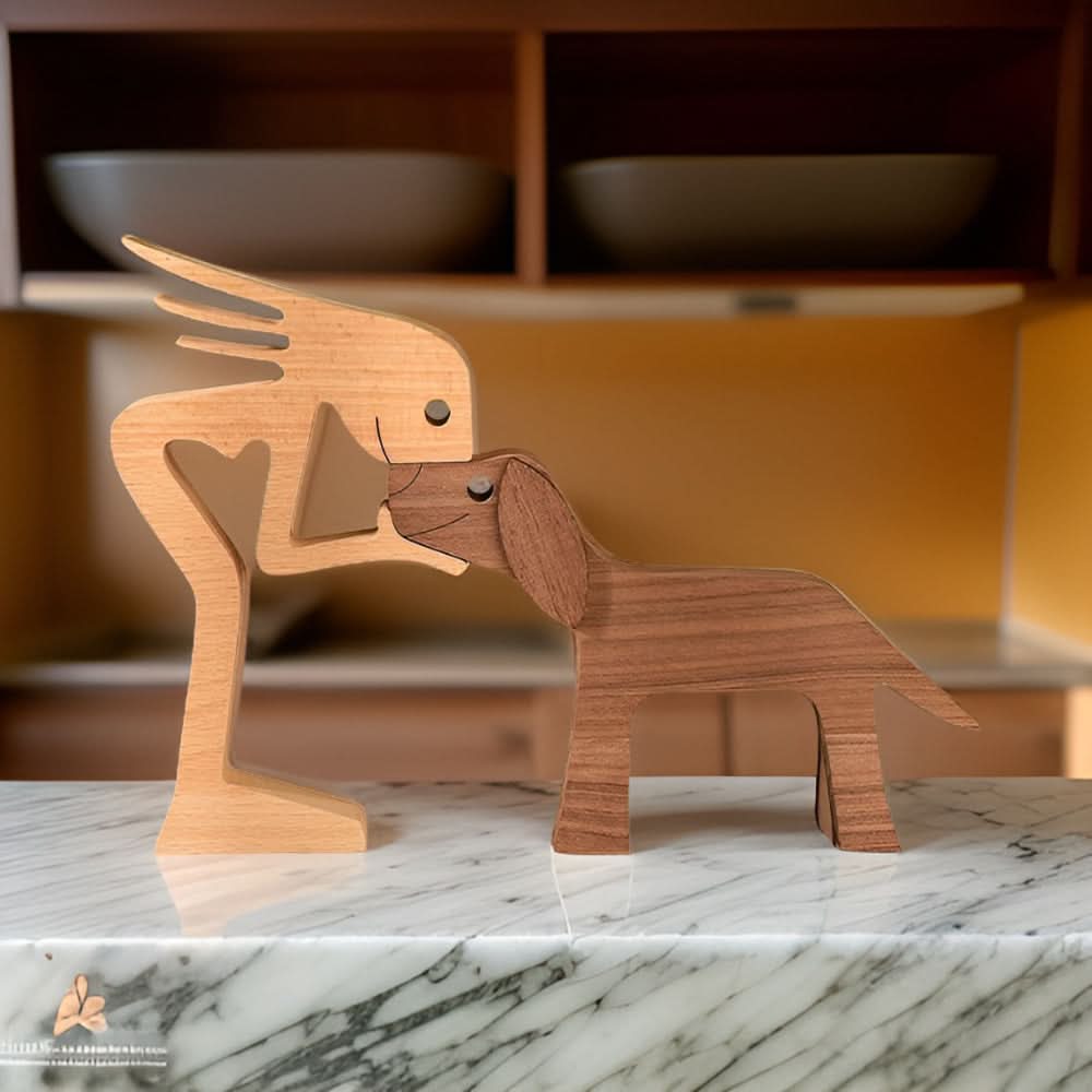 Skanto | Handmade Dog and Human Figure