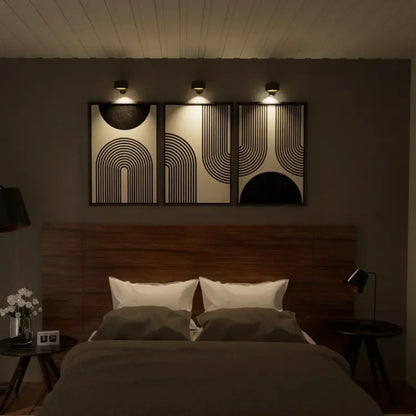 Skanto | Spotlight Thread Lamp - 360° Rotation, Dimmable, Rechargeable Wall Lamp