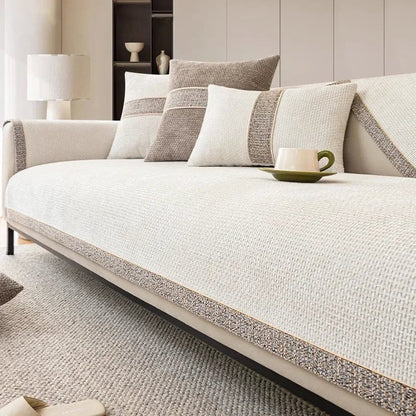 Skanto | LinenLux Sofa Cover – Elegant Linen-Look Protection for Clean and Stylish Living Rooms