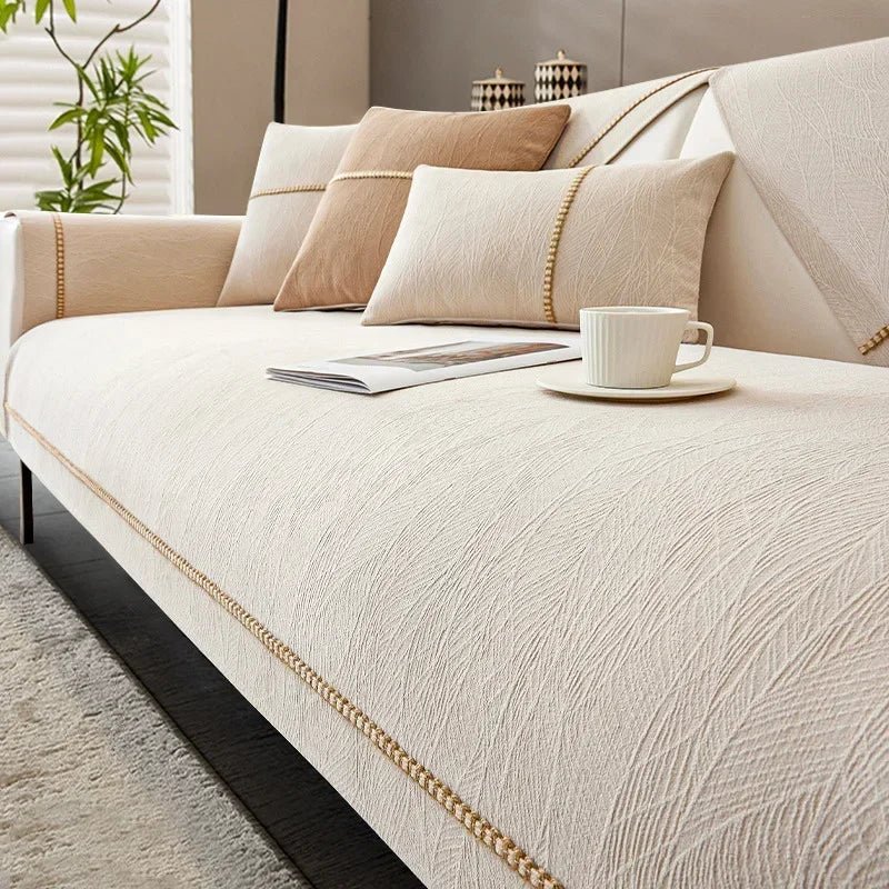 Skanto | LinenLux Sofa Cover – Elegant Linen-Look Protection for Clean and Stylish Living Rooms