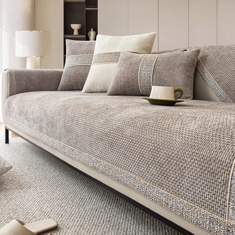 Skanto | LinenLux Sofa Cover – Elegant Linen-Look Protection for Clean and Stylish Living Rooms