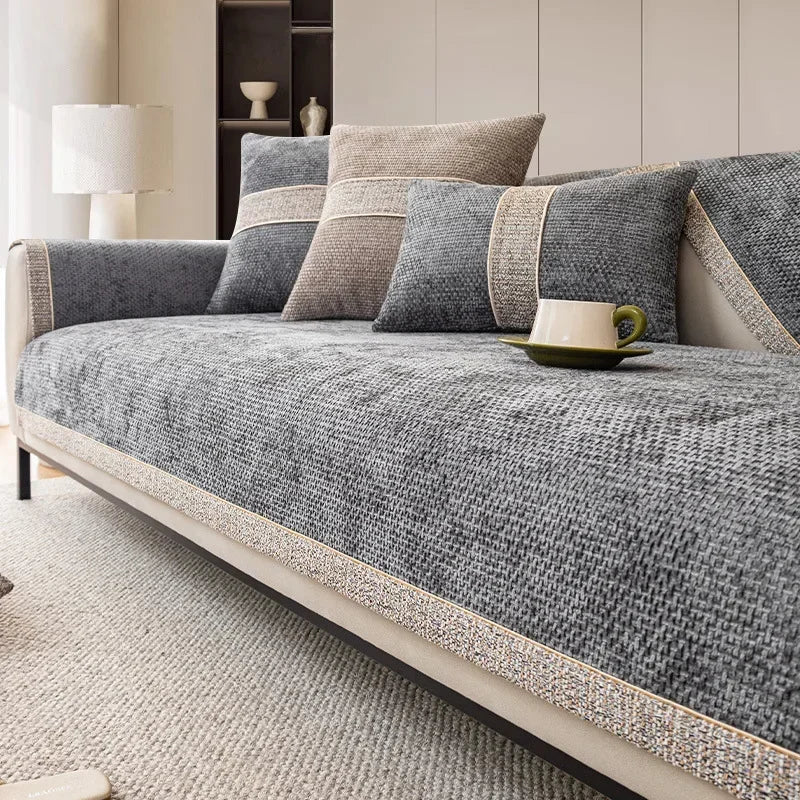 Skanto | LinenLux Sofa Cover – Elegant Linen-Look Protection for Clean and Stylish Living Rooms