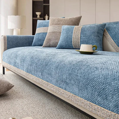 Skanto | LinenLux Sofa Cover – Elegant Linen-Look Protection for Clean and Stylish Living Rooms