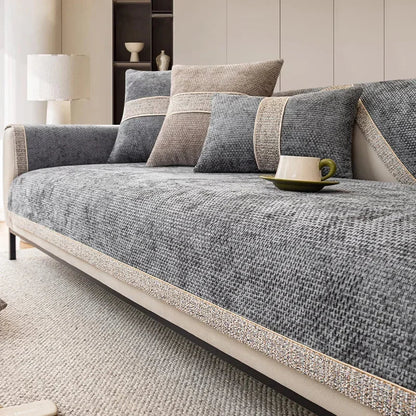 Skanto | LinenLux Sofa Cover – Elegant Linen-Look Protection for Clean and Stylish Living Rooms