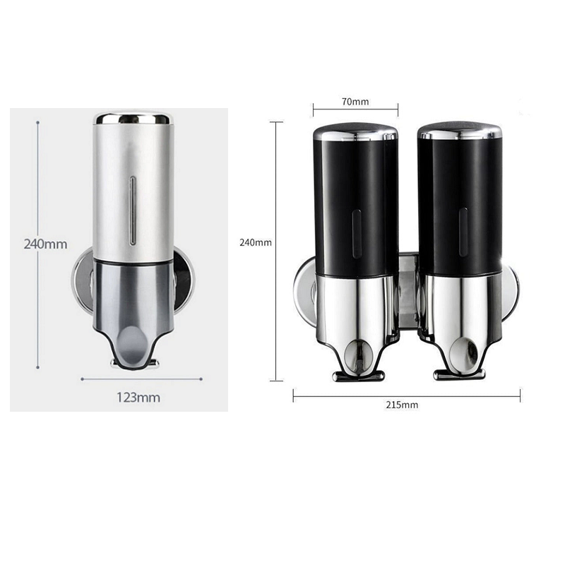 BowLift | Soap holder & dispenser Wall mounted Stainless steel Bathroom Shower soap dispenser pump