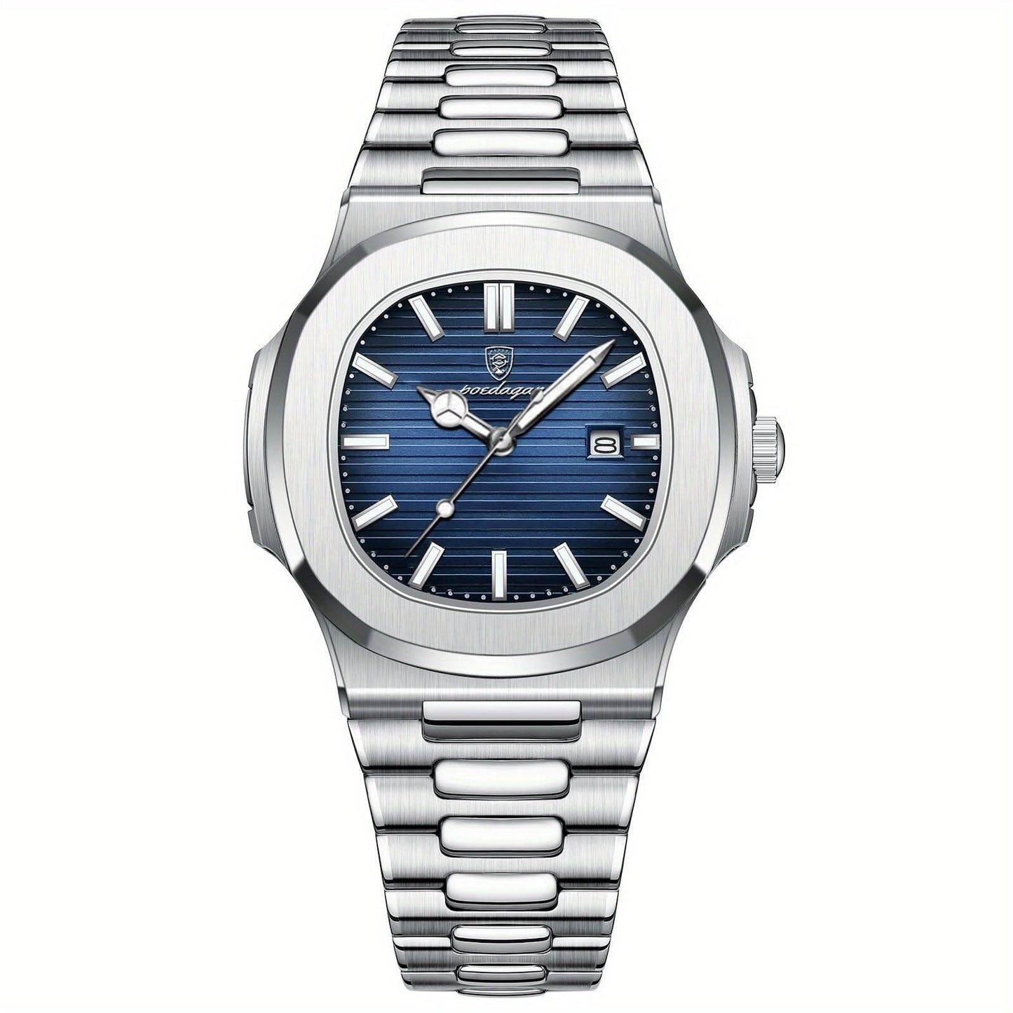 Skanto | Men's Stainless Steel Quartz Watch with Date