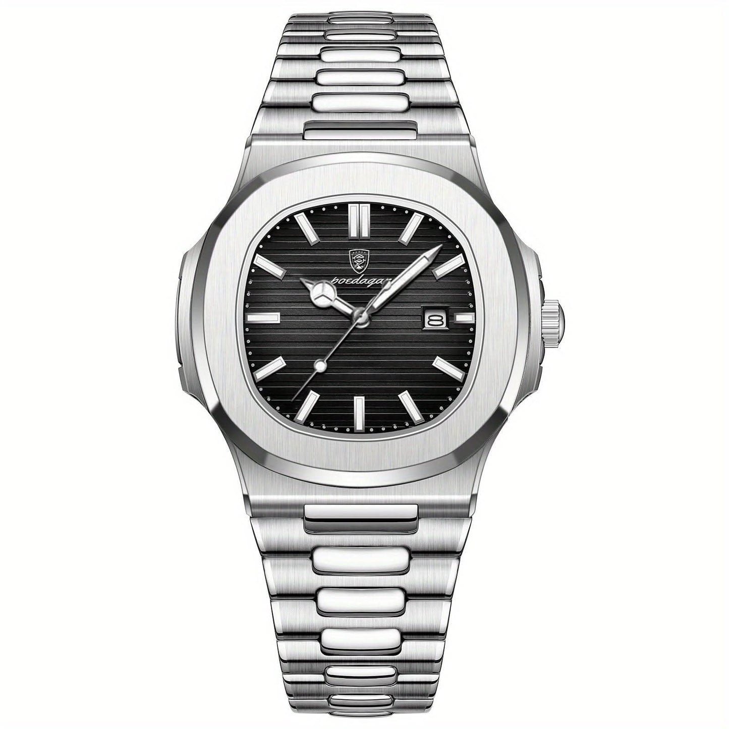 Skanto | Men's Stainless Steel Quartz Watch with Date