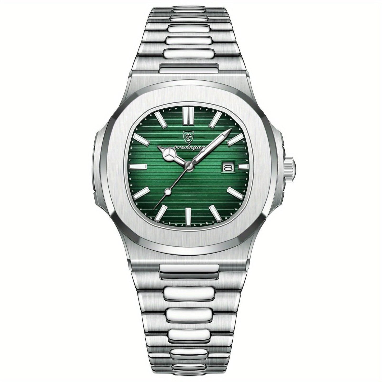 Skanto | Men's Stainless Steel Quartz Watch with Date
