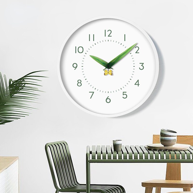 BowLift | Timeless Perch Clock - Chic Natural Time Clock with Bird and Flowers