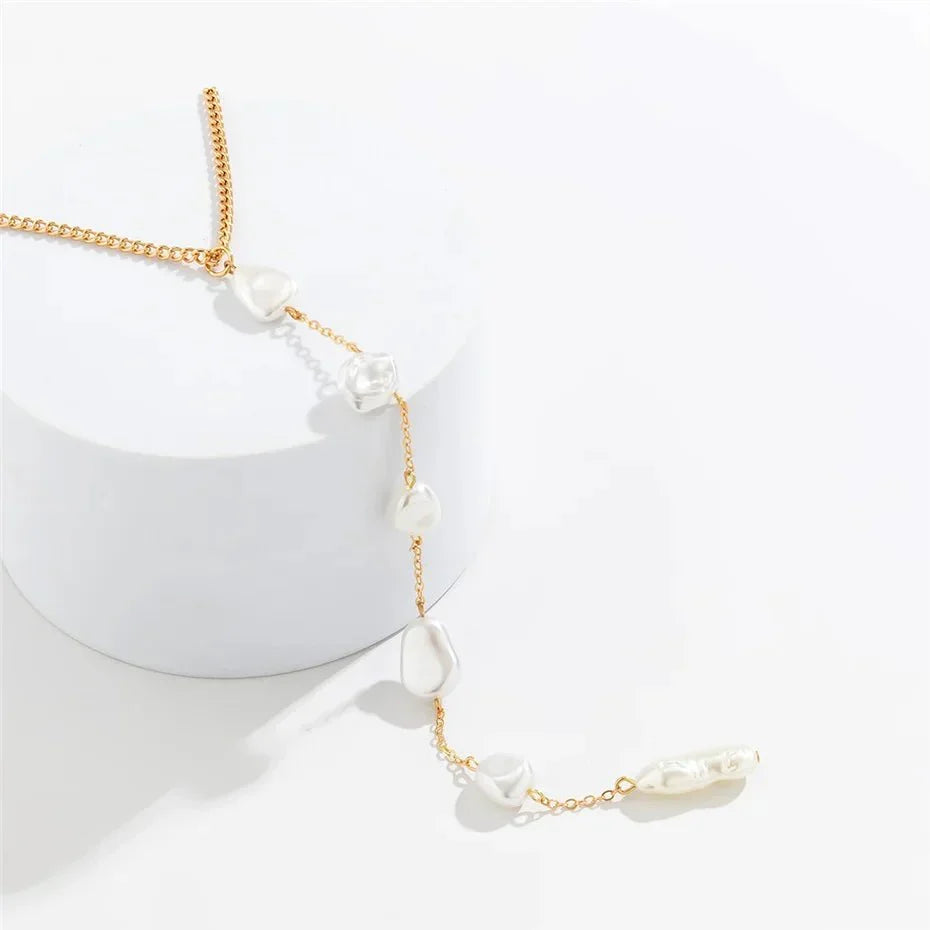 BowLift | Long Pearl Drop Tassel Necklace