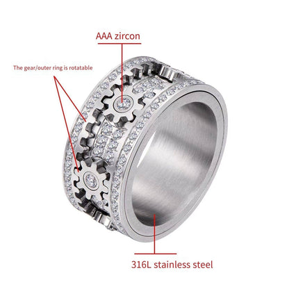 BowLift | Lucky Turn Zircon Ring