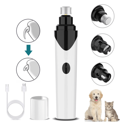 Skanto | LUCKYNAIL – Quiet Electric Pet Nail Grinder with USB Rechargeable Battery