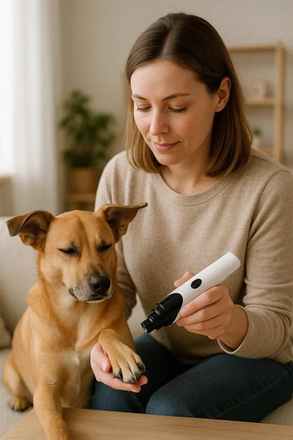 Skanto | LUCKYNAIL – Quiet Electric Pet Nail Grinder with USB Rechargeable Battery