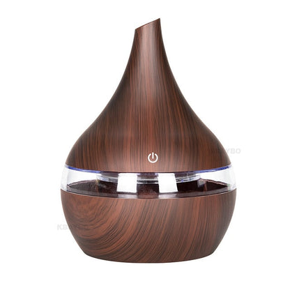 Skanto | WoodMist Aroma Humidifier – 500 ml with LED Mood Lighting