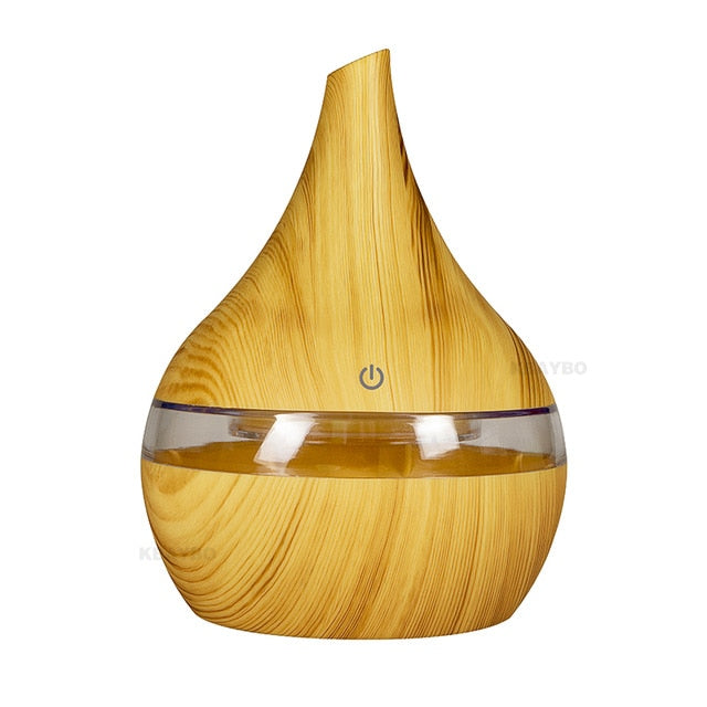 Skanto | WoodMist Aroma Humidifier – 500 ml with LED Mood Lighting