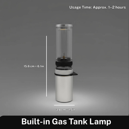 Skanto | LUMETRA – Adjustable Butane Camping Lantern for Flexible Light Settings