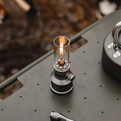 Skanto | LUMETRA – Adjustable Butane Camping Lantern for Flexible Light Settings