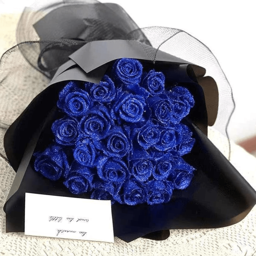 BowLift | Fleurion Forever Bloom Rose | Real preserved glitter rose for romantic gifts and home decoration