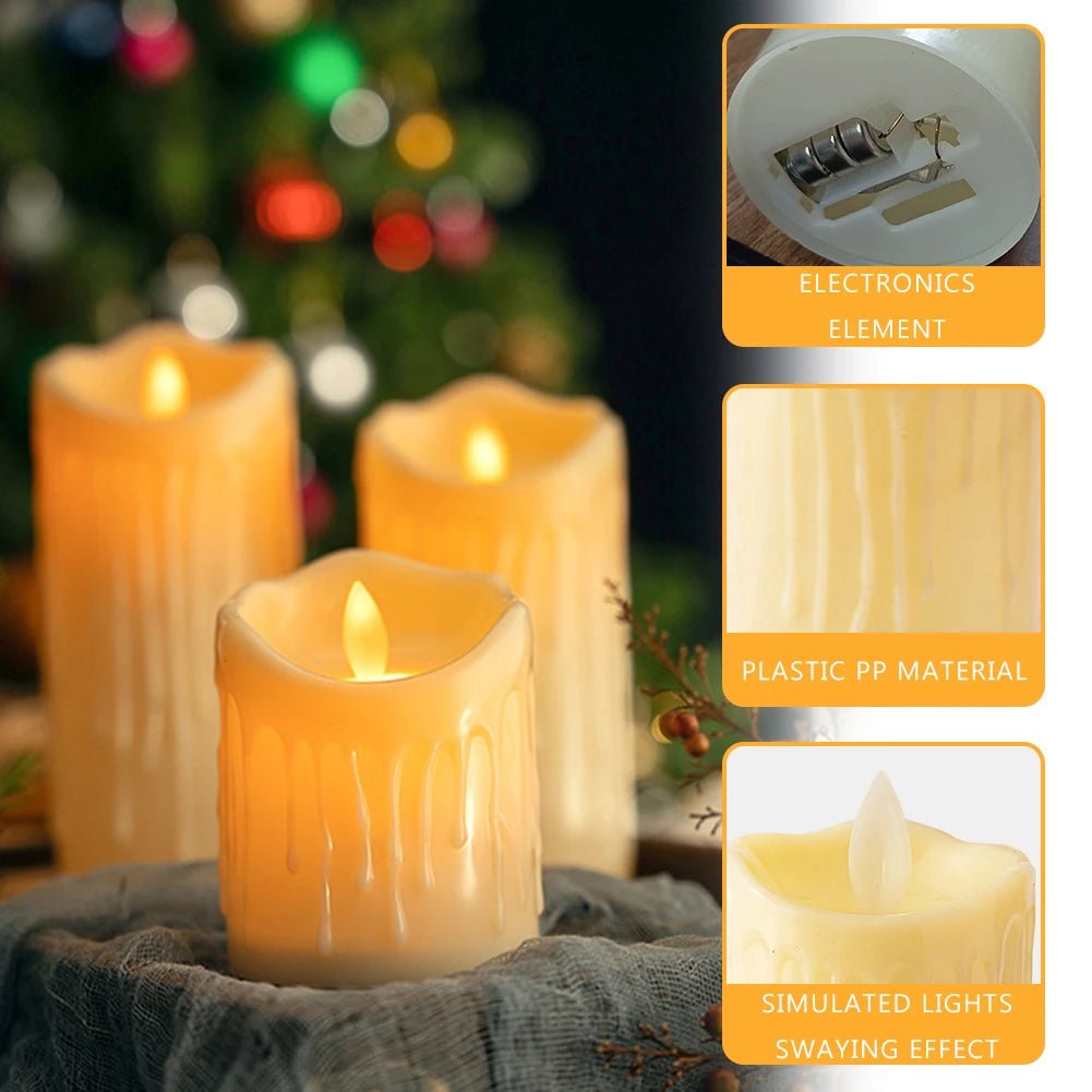 Skanto | LumiFlame – LED Candle with Realistic Flickering Light
