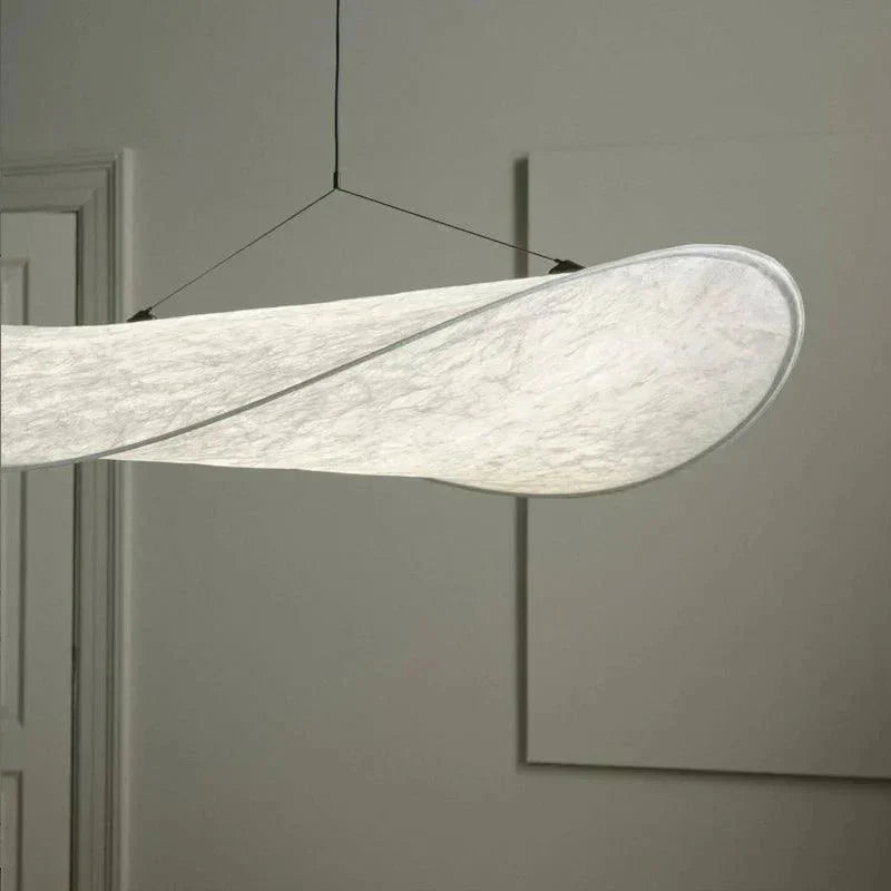BowLift | EleganceLoom - Silk pendant lamp - Modern design - Chic and sophisticated
