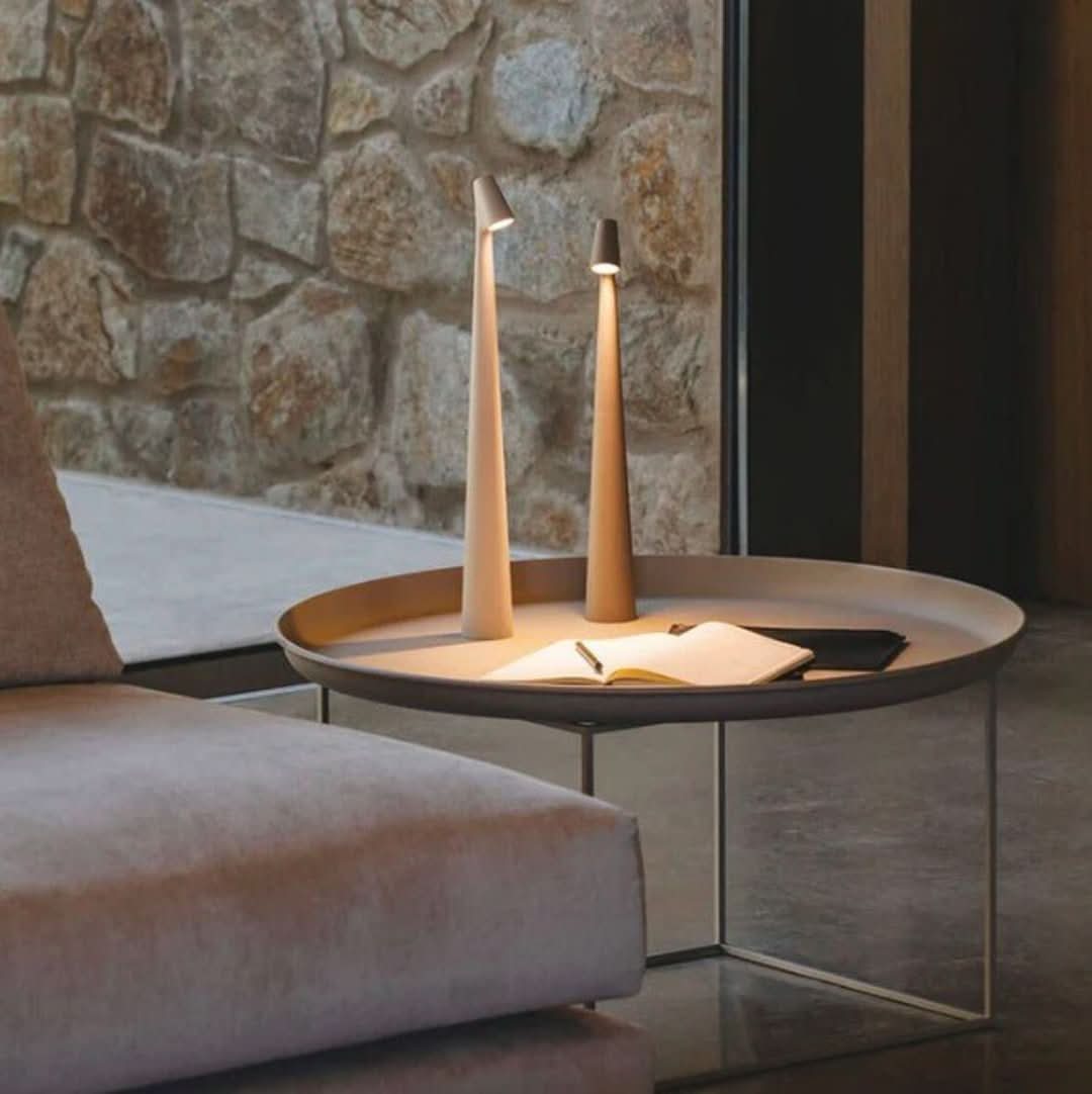 Skanto | Scandinavian Drip-Free Table Lamp | Touch Control & USB Charging