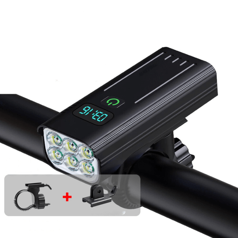 ROADGLOW X – 5000 Lumen Bicycle Light with 12 LEDs and Rechargeable USB-C Battery