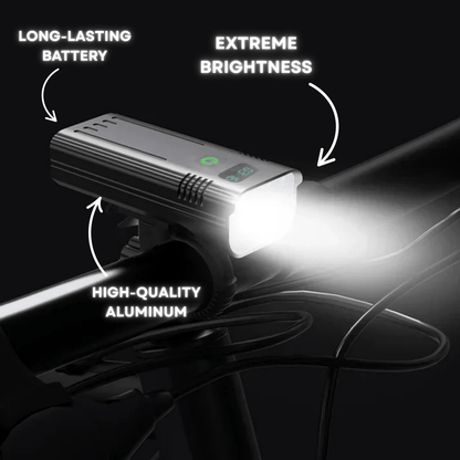 Skanto | ROADGLOW X – 5000 Lumen Bike Light with 12 LEDs and USB-C Rechargeable Battery